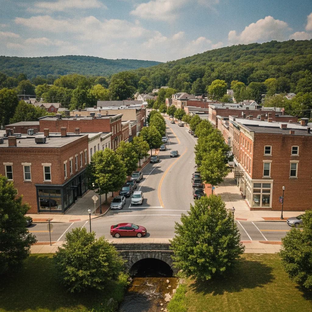 View of Wescosville, PA