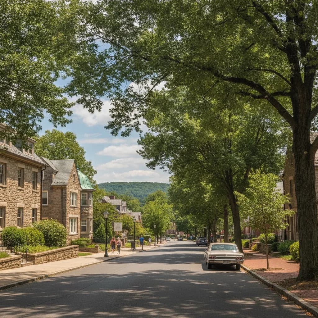 View of Wyndmoor, PA
