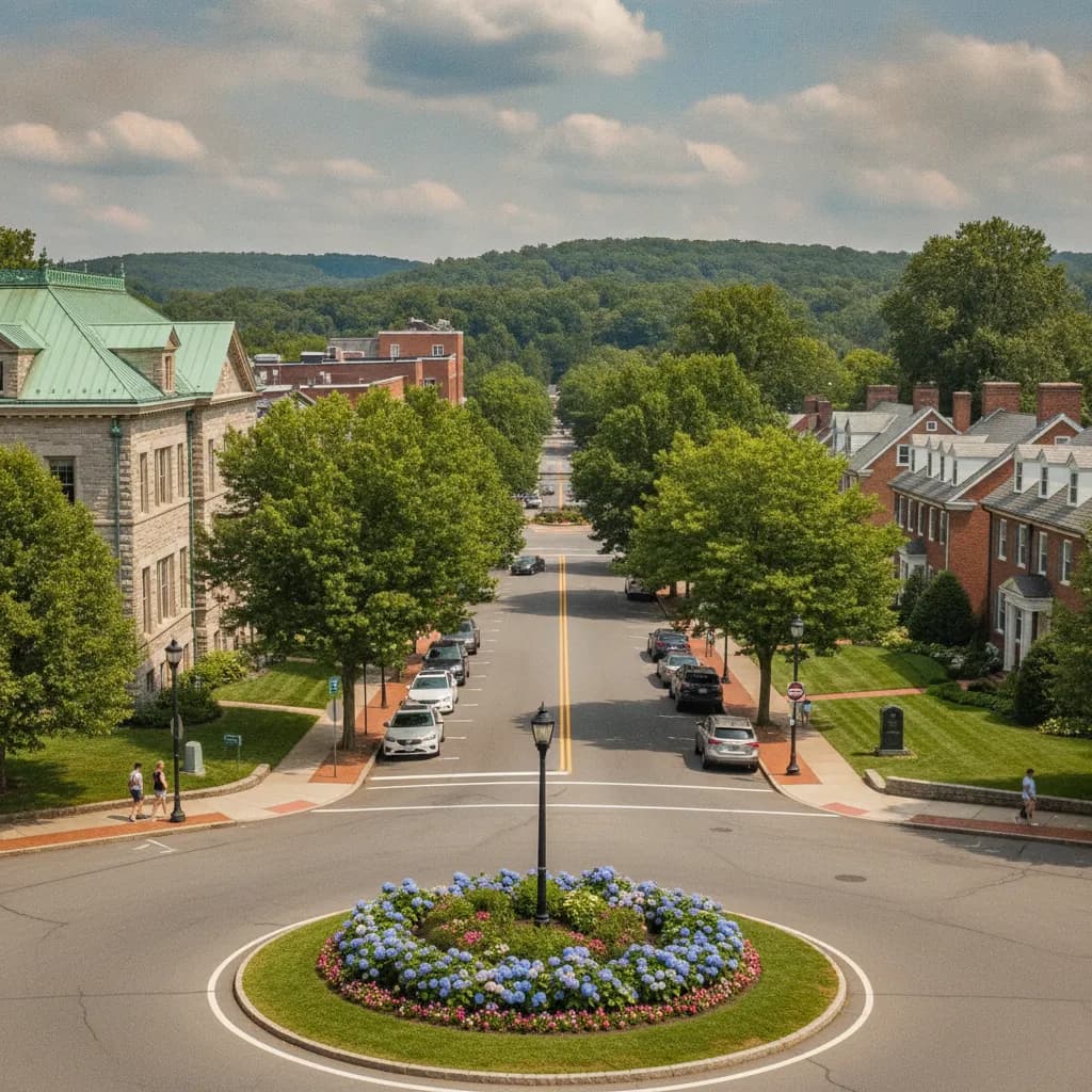 View of Wyomissing, PA