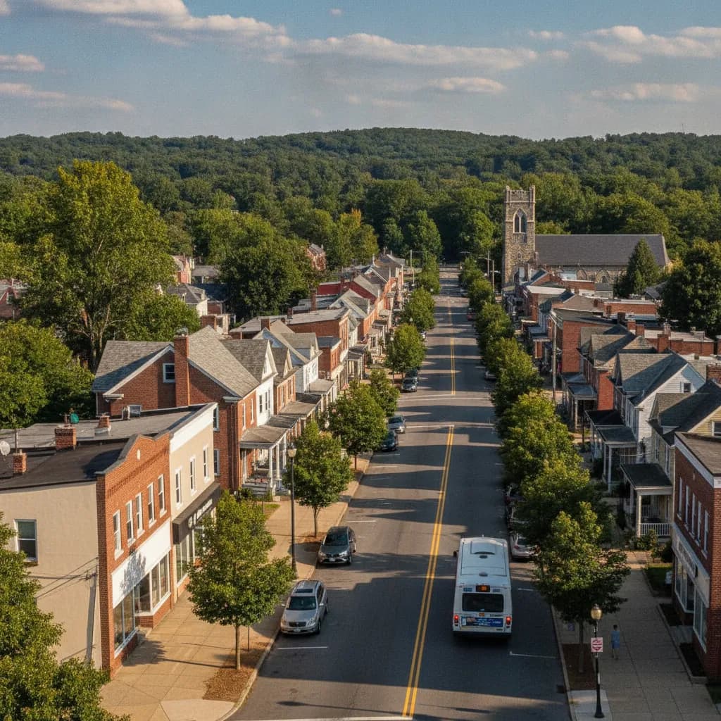 View of Yeadon, PA