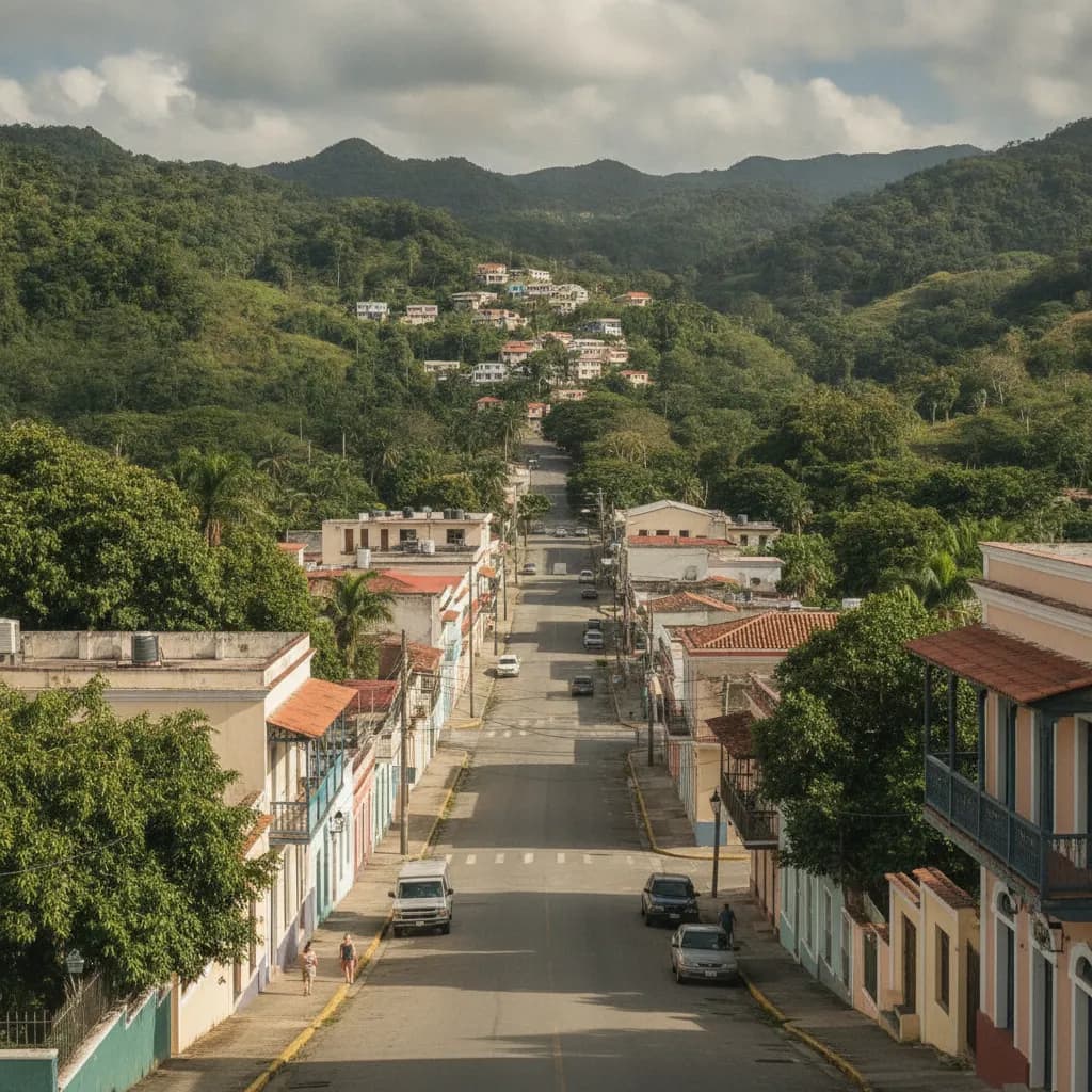 View of Adjuntas, PR