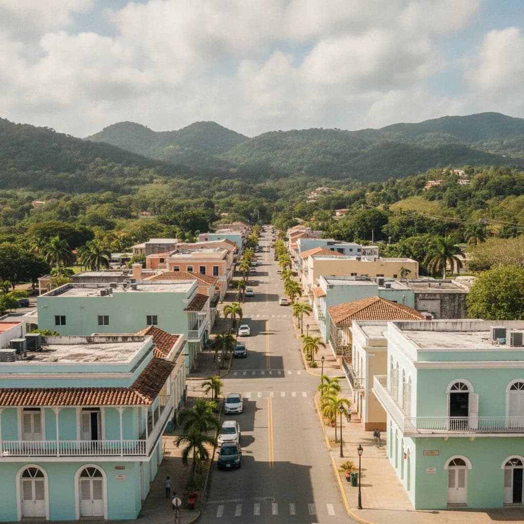 View of Las Piedras, PR