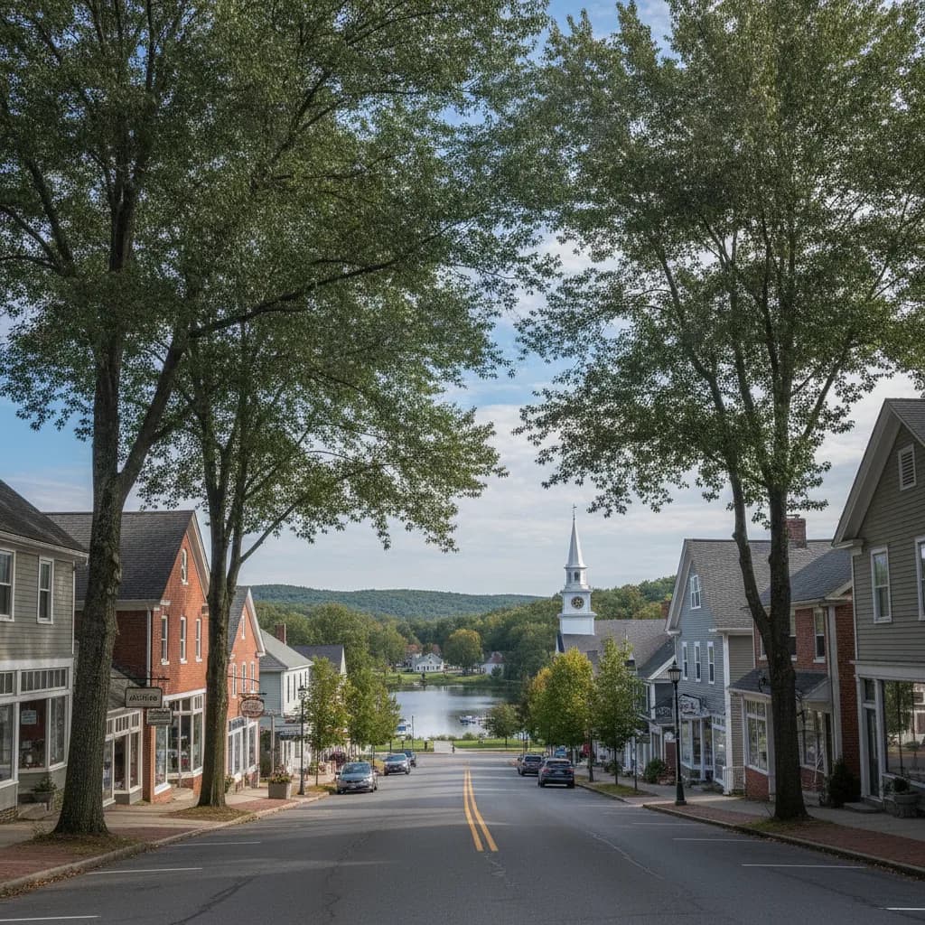 View of Greenville, RI