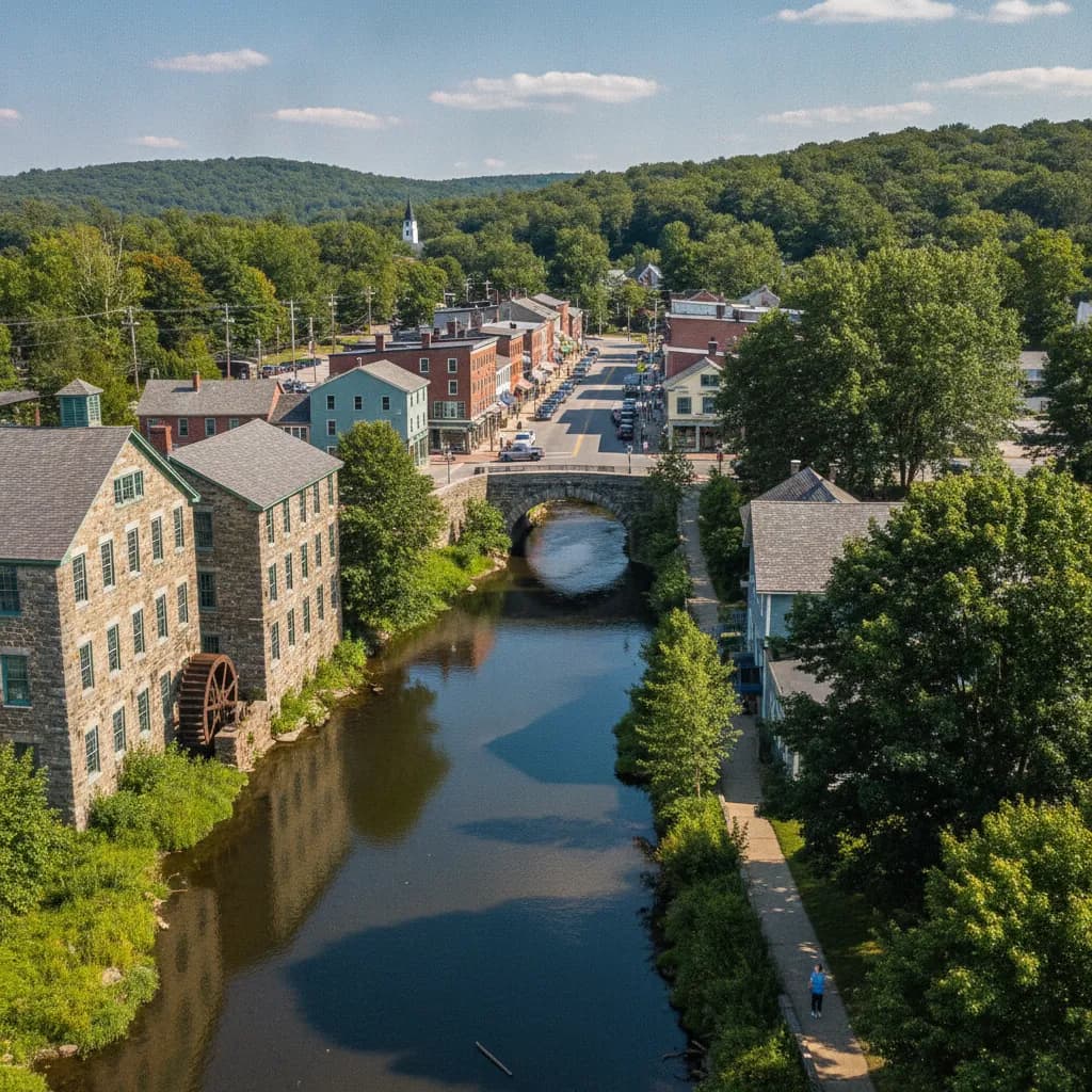View of Valley Falls, RI