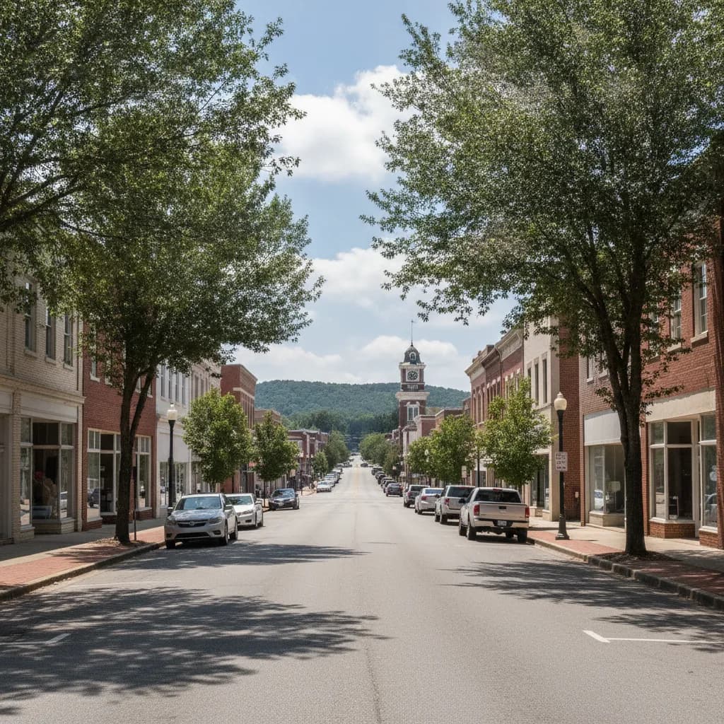 View of Easley, SC
