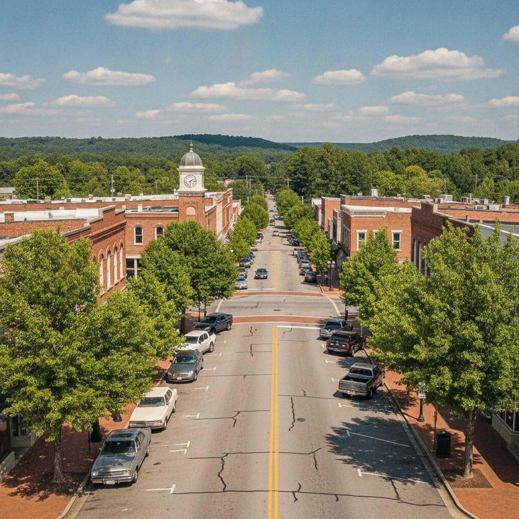 View of Greer, SC