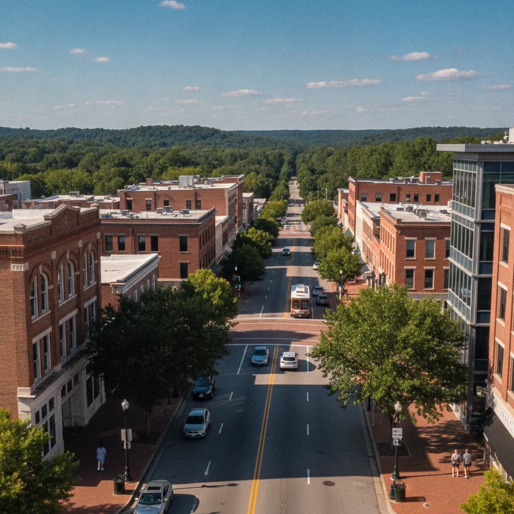 View of Spartanburg, SC