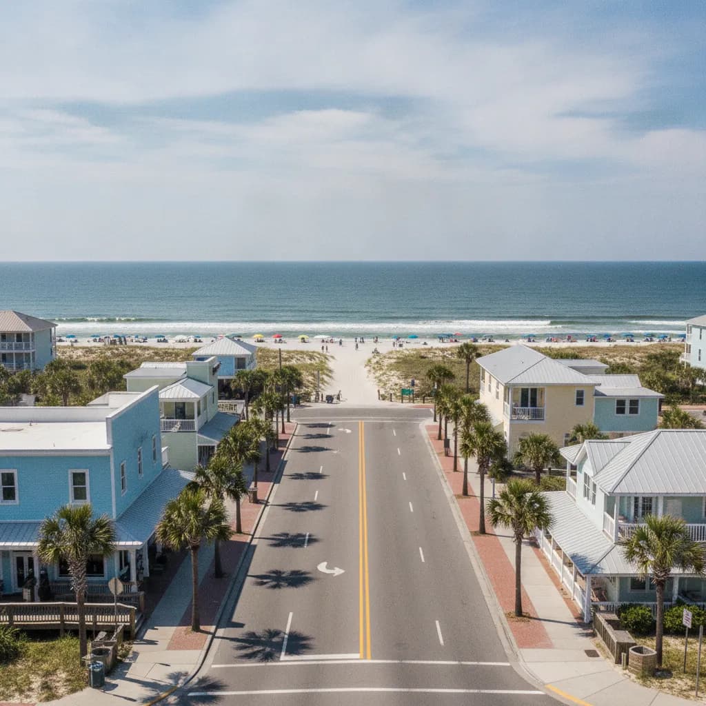 View of Surfside Beach, SC