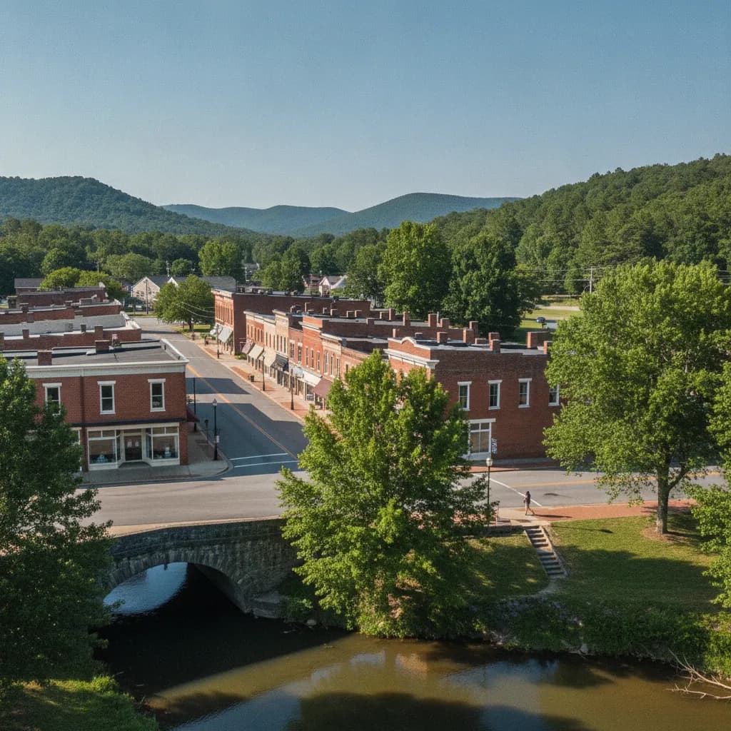 View of Valley Falls, SC
