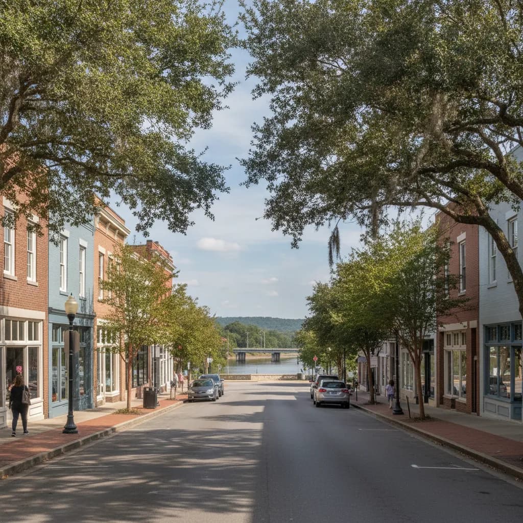View of West Columbia, SC