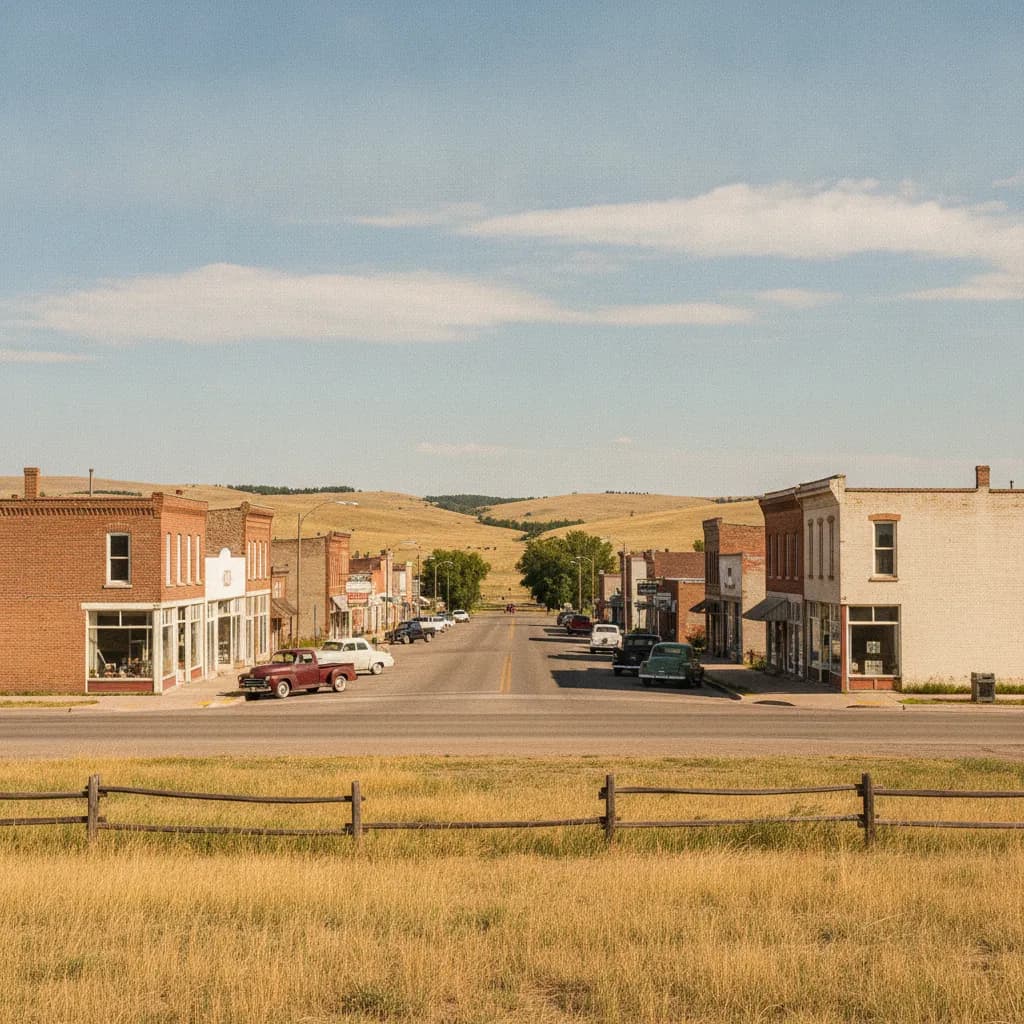 View of Belle Fourche, SD