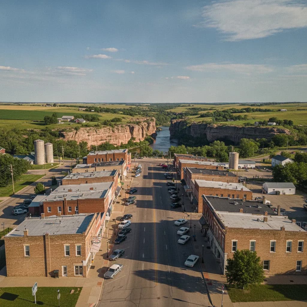 View of Dell Rapids, SD