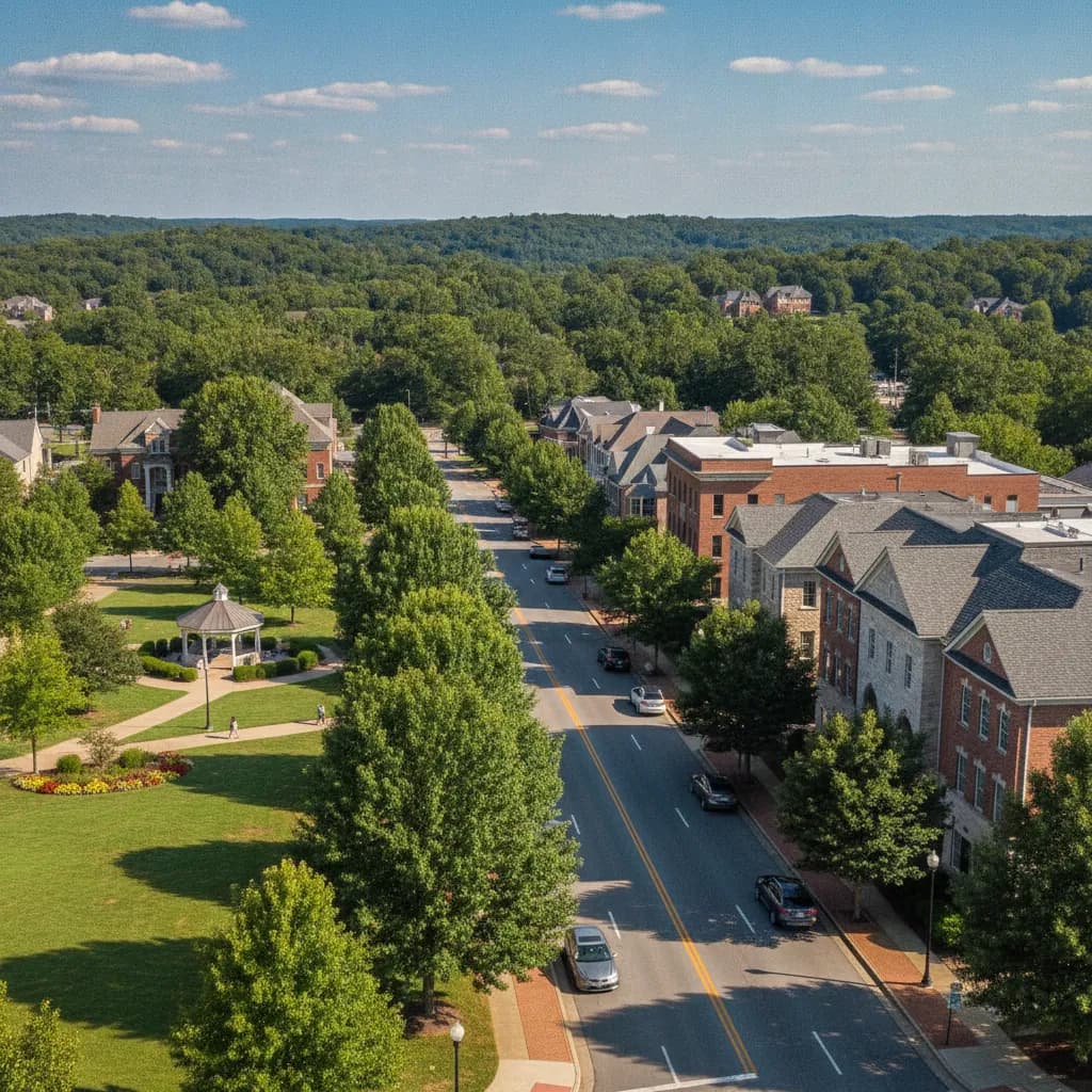 View of Brentwood, TN