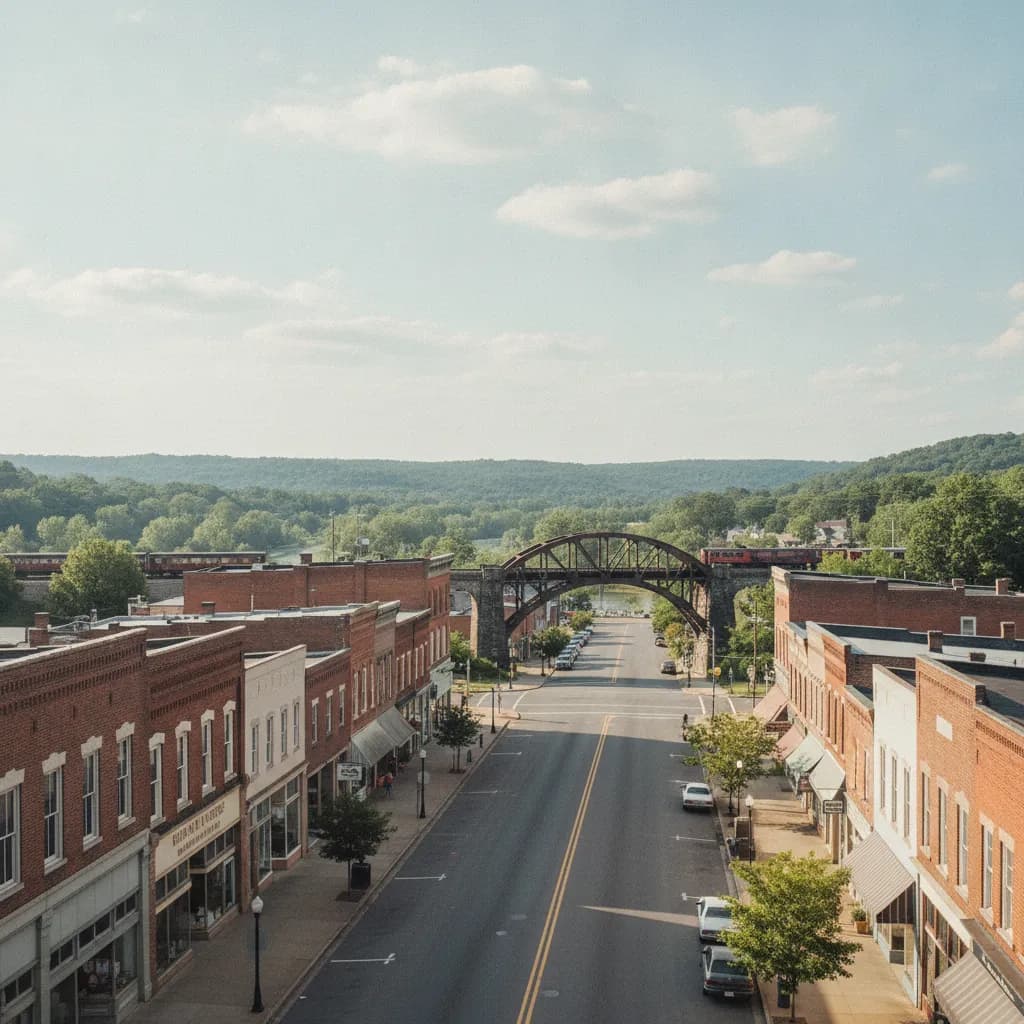 View of Harriman, TN