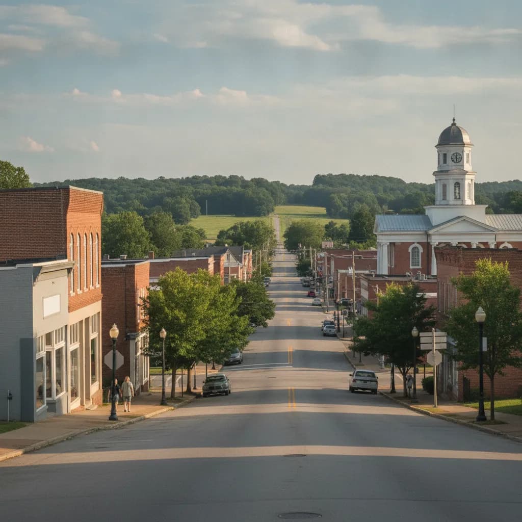 View of Henderson, TN