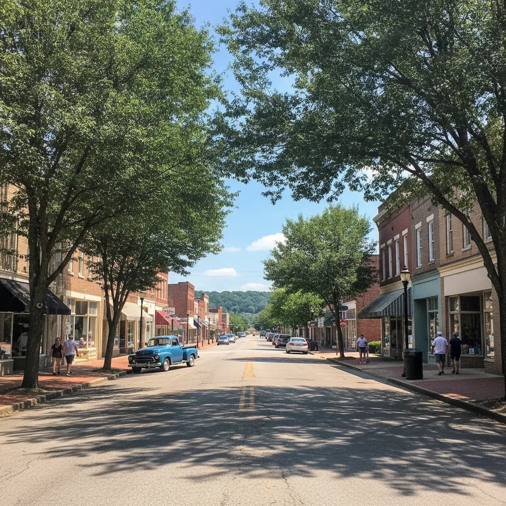 View of Huntingdon, TN
