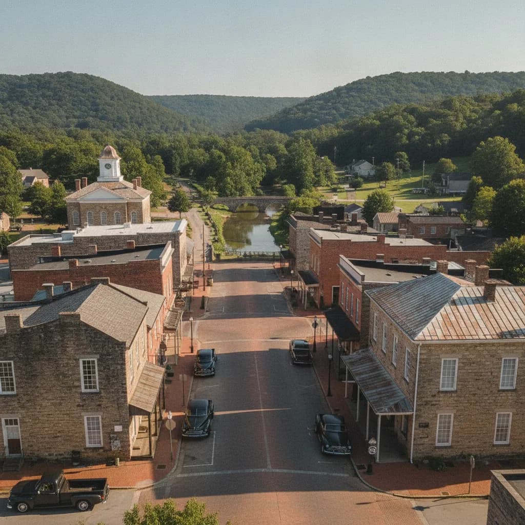 View of Lynchburg, TN