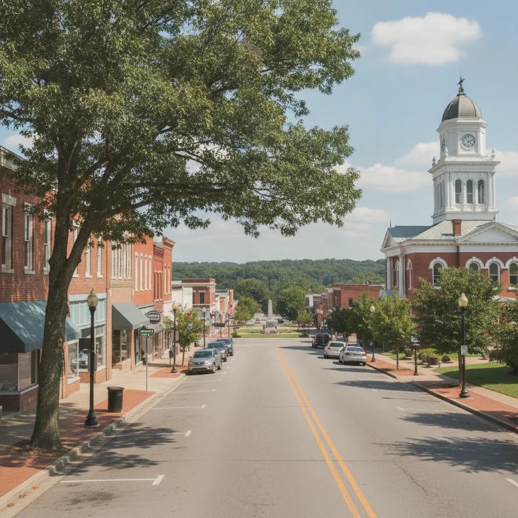 View of Martin, TN