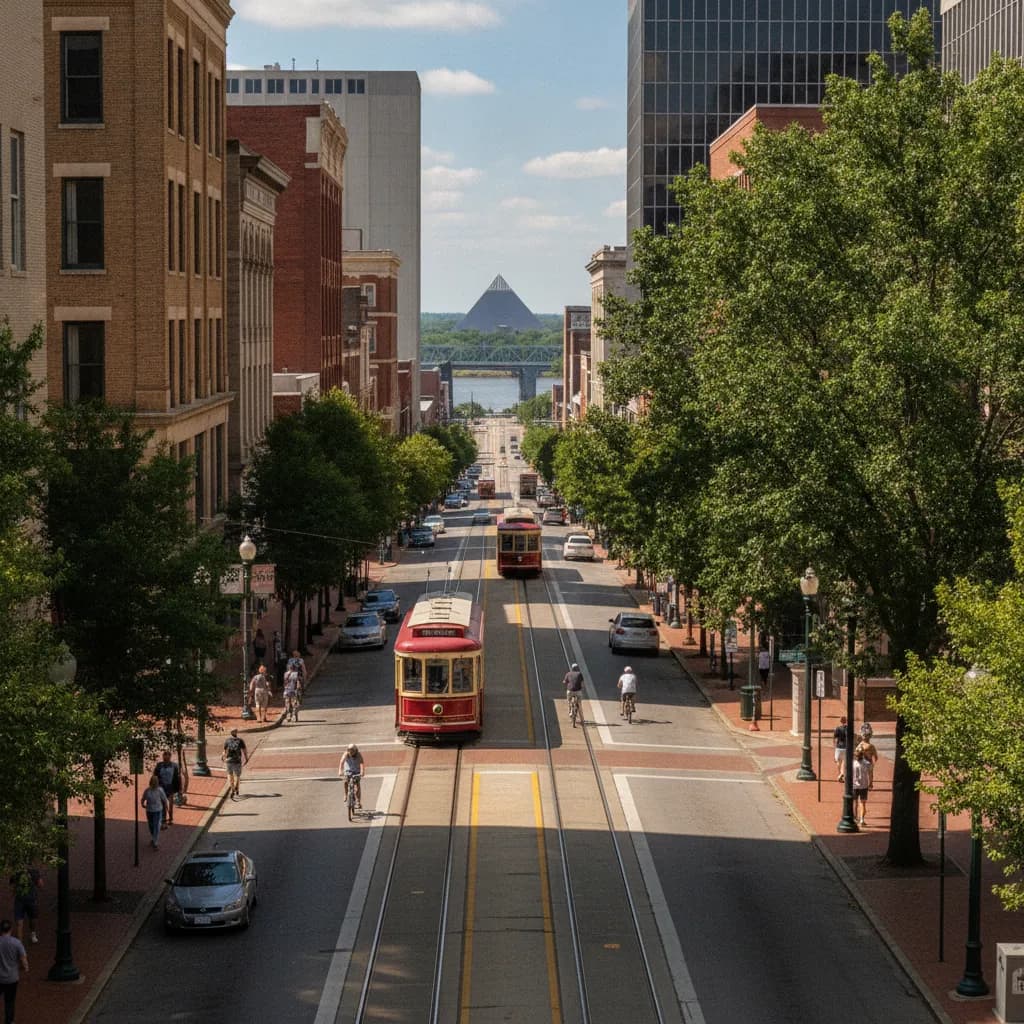 View of Memphis, TN