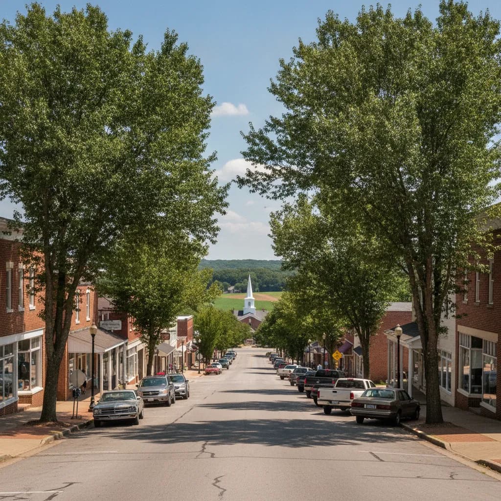 View of Oakland, TN