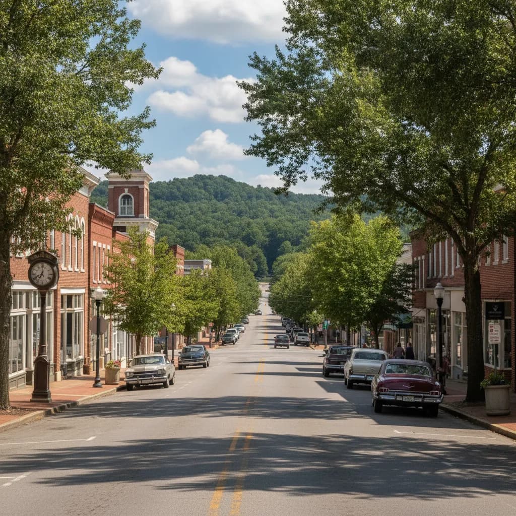 View of Pulaski, TN