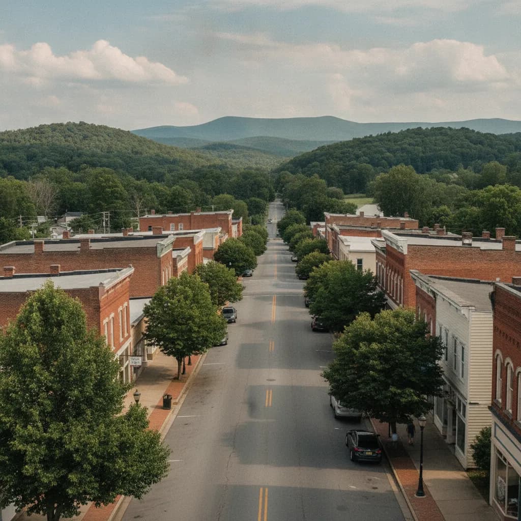 View of Rogersville, TN