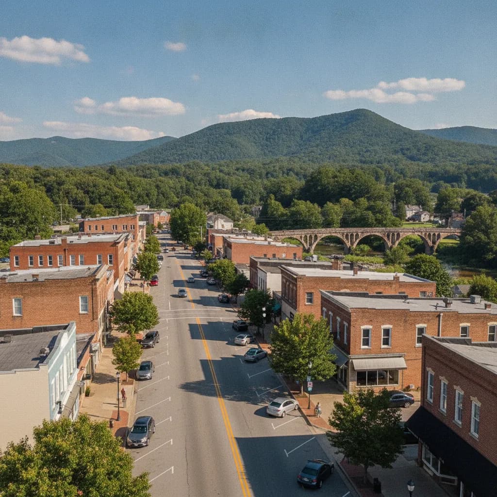 View of Sevierville, TN