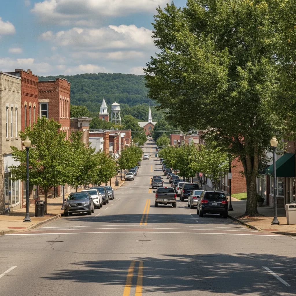 View of Shelbyville, TN