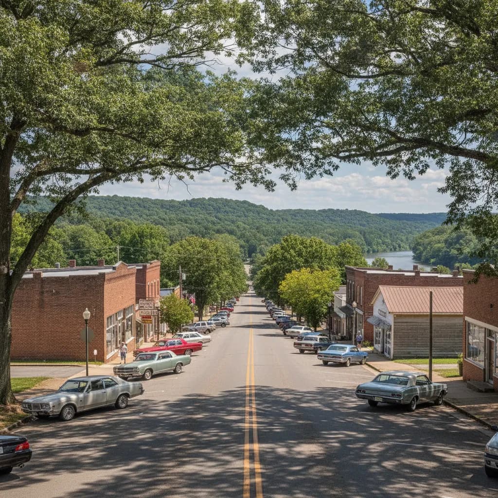 View of Tiptonville, TN