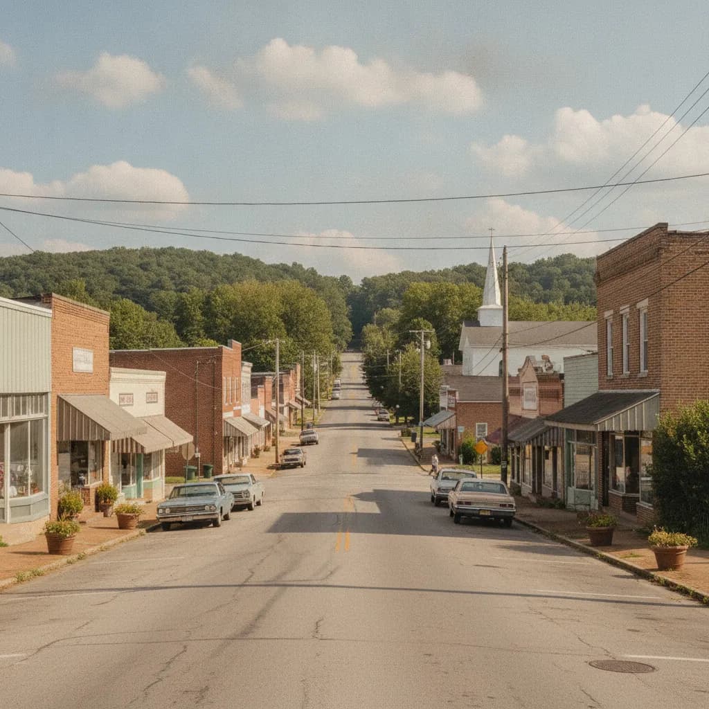 View of Whiteville, TN
