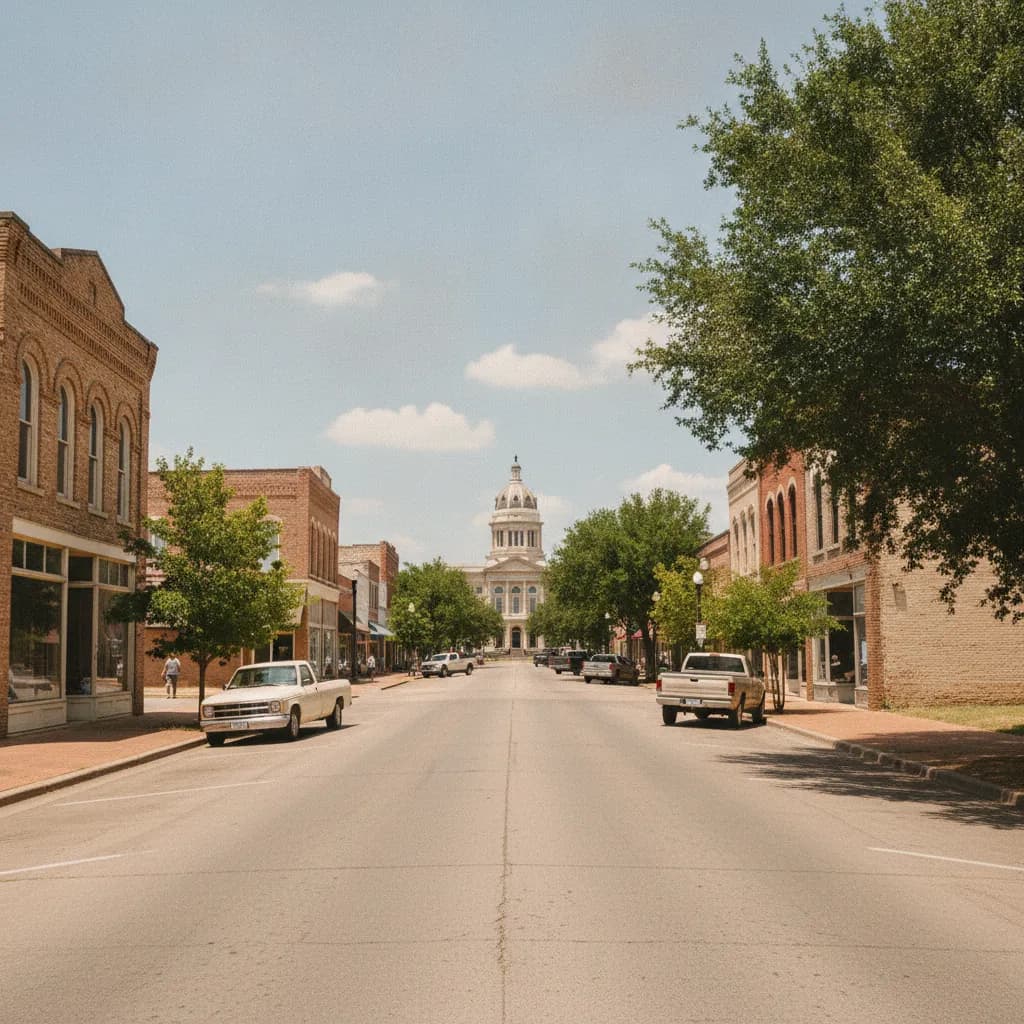 View of Bonham, TX