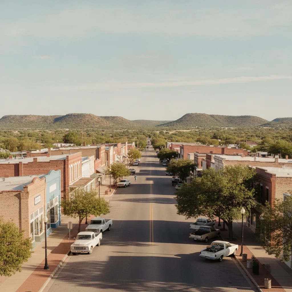 View of Brady, TX