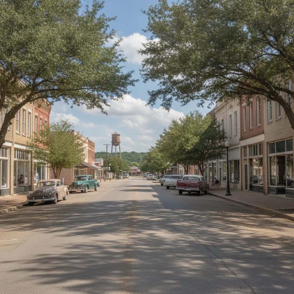 View of Center, TX