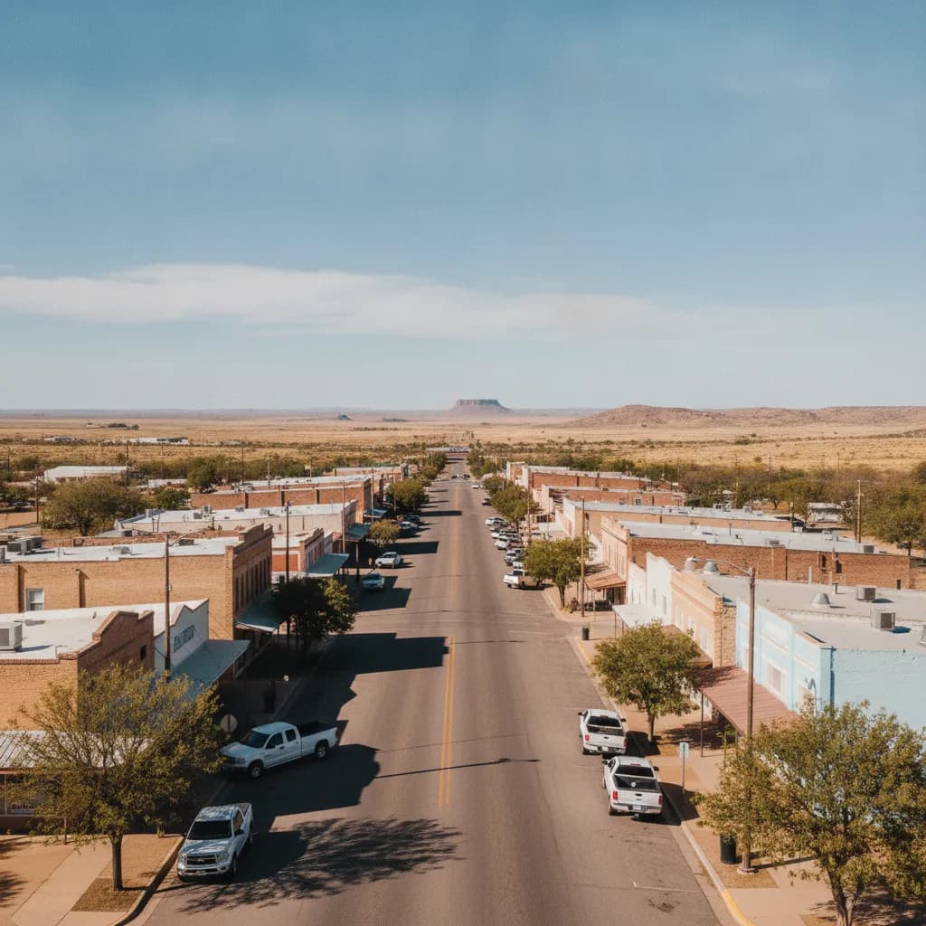 View of Fort Stockton, TX