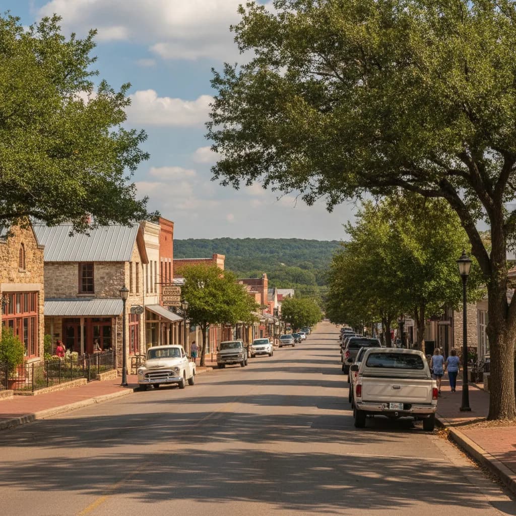 View of Fredericksburg, TX