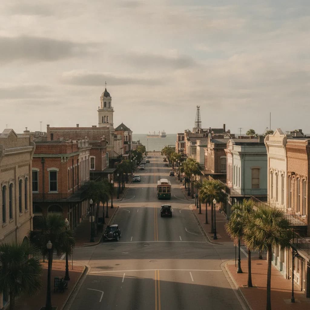 View of Galveston, TX