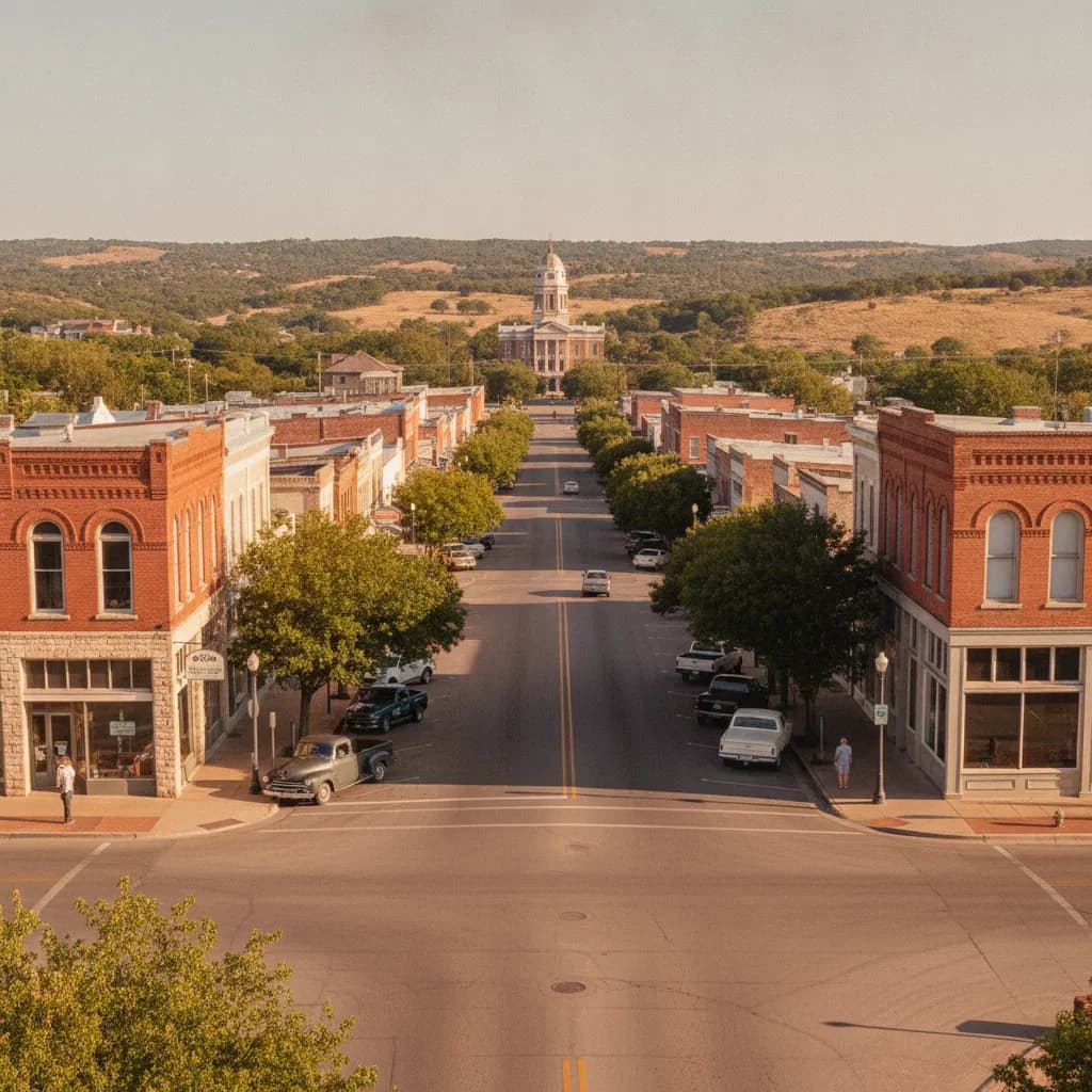 View of Gatesville, TX