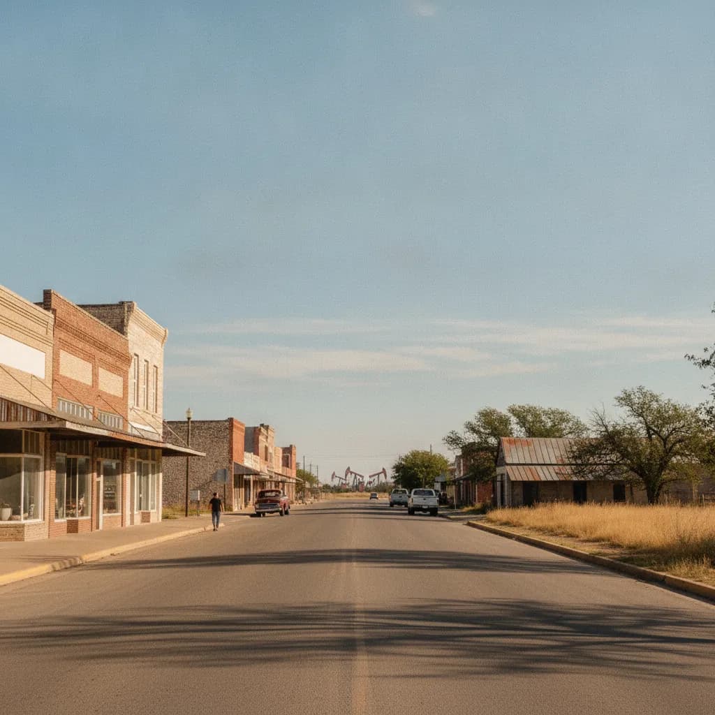 View of Giddings, TX