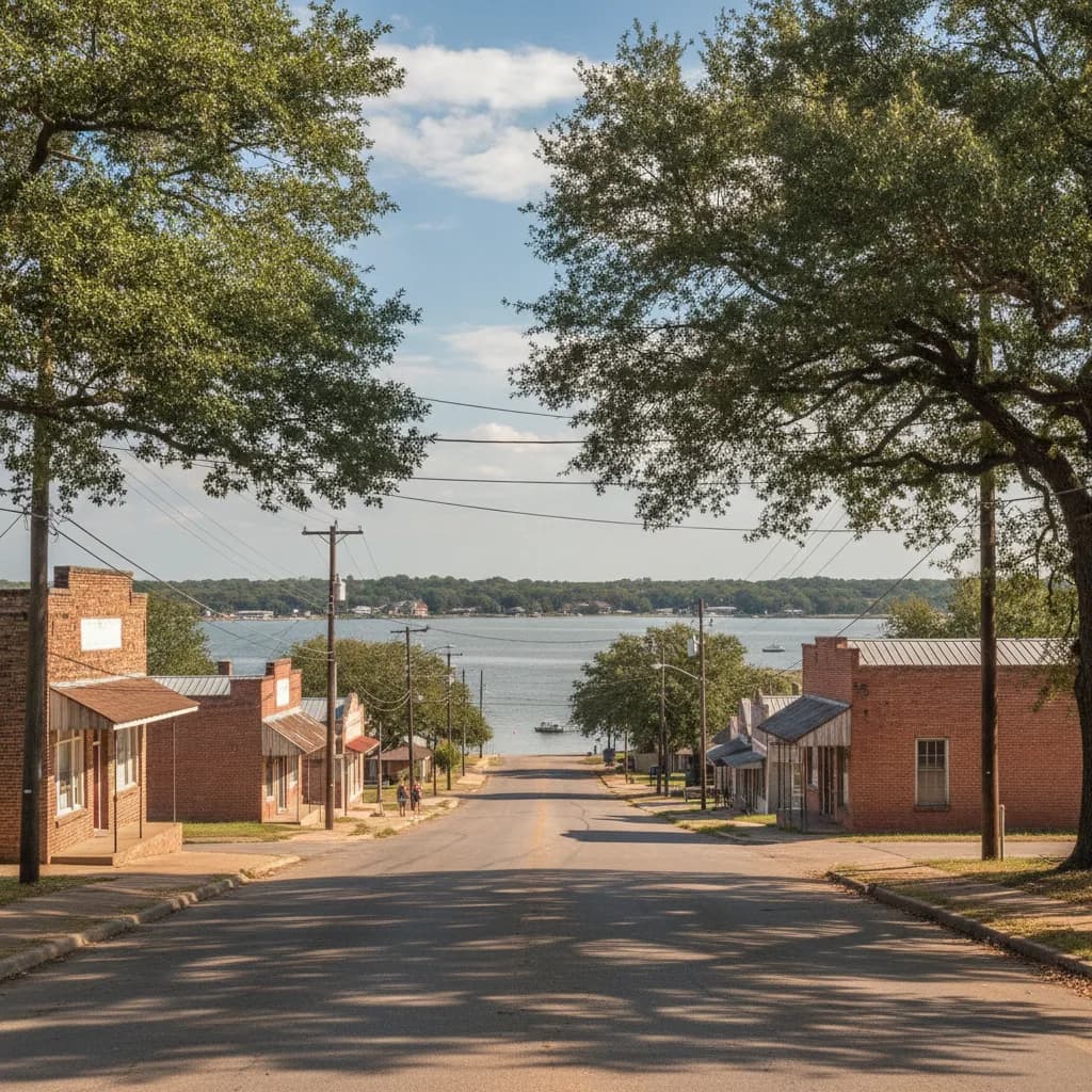 View of Gun Barrel City, TX