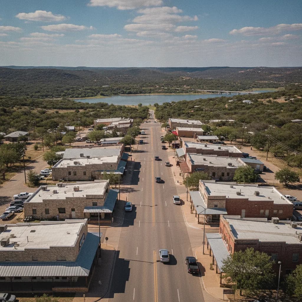 View of Kingsland, TX