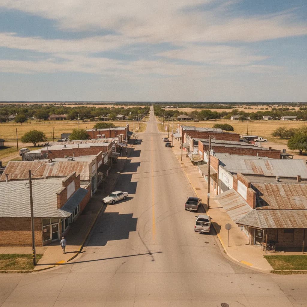 View of Krum, TX
