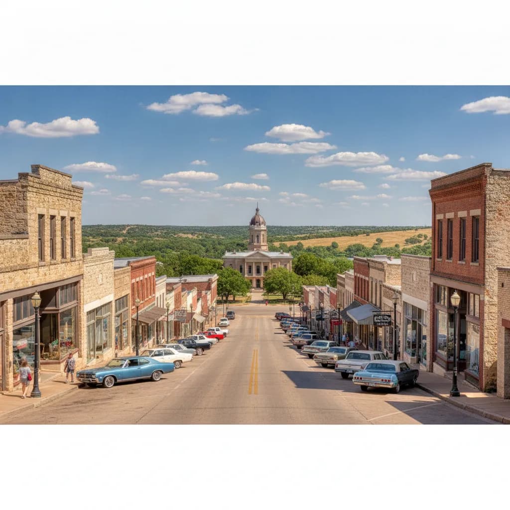 View of Lampasas, TX