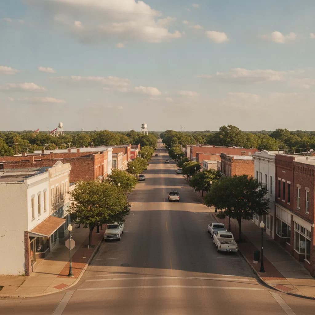 View of Liberty, TX