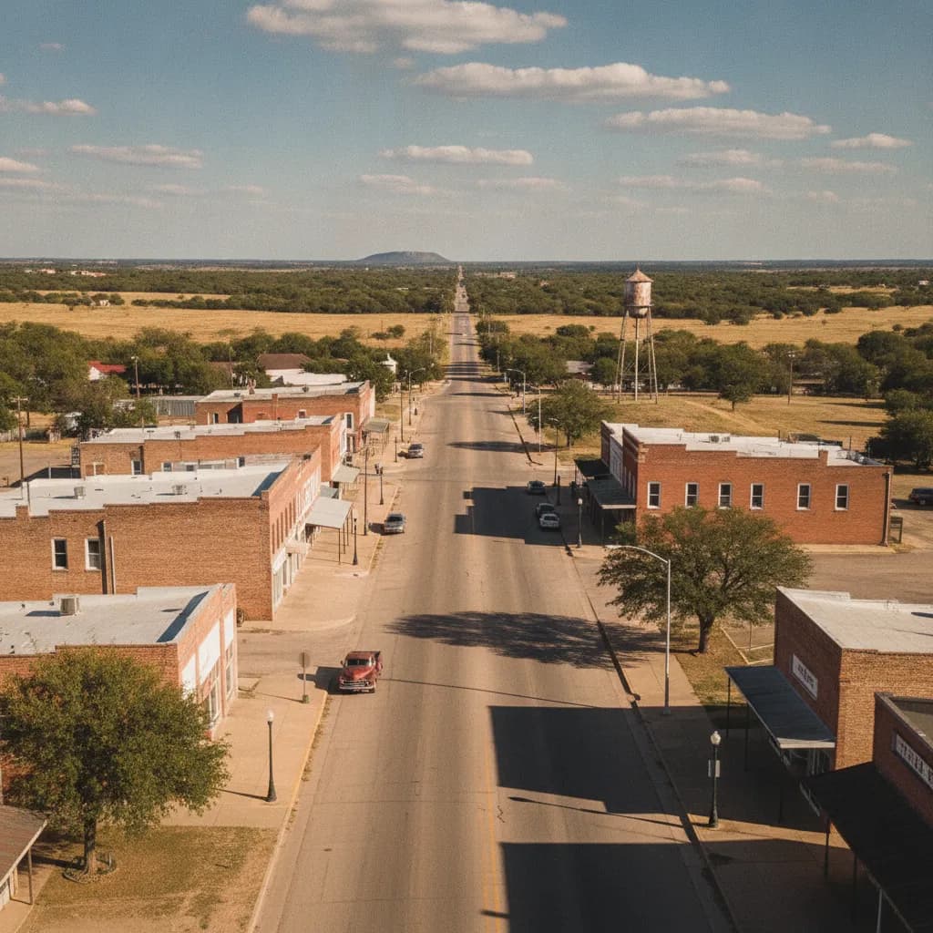 View of Sanger, TX