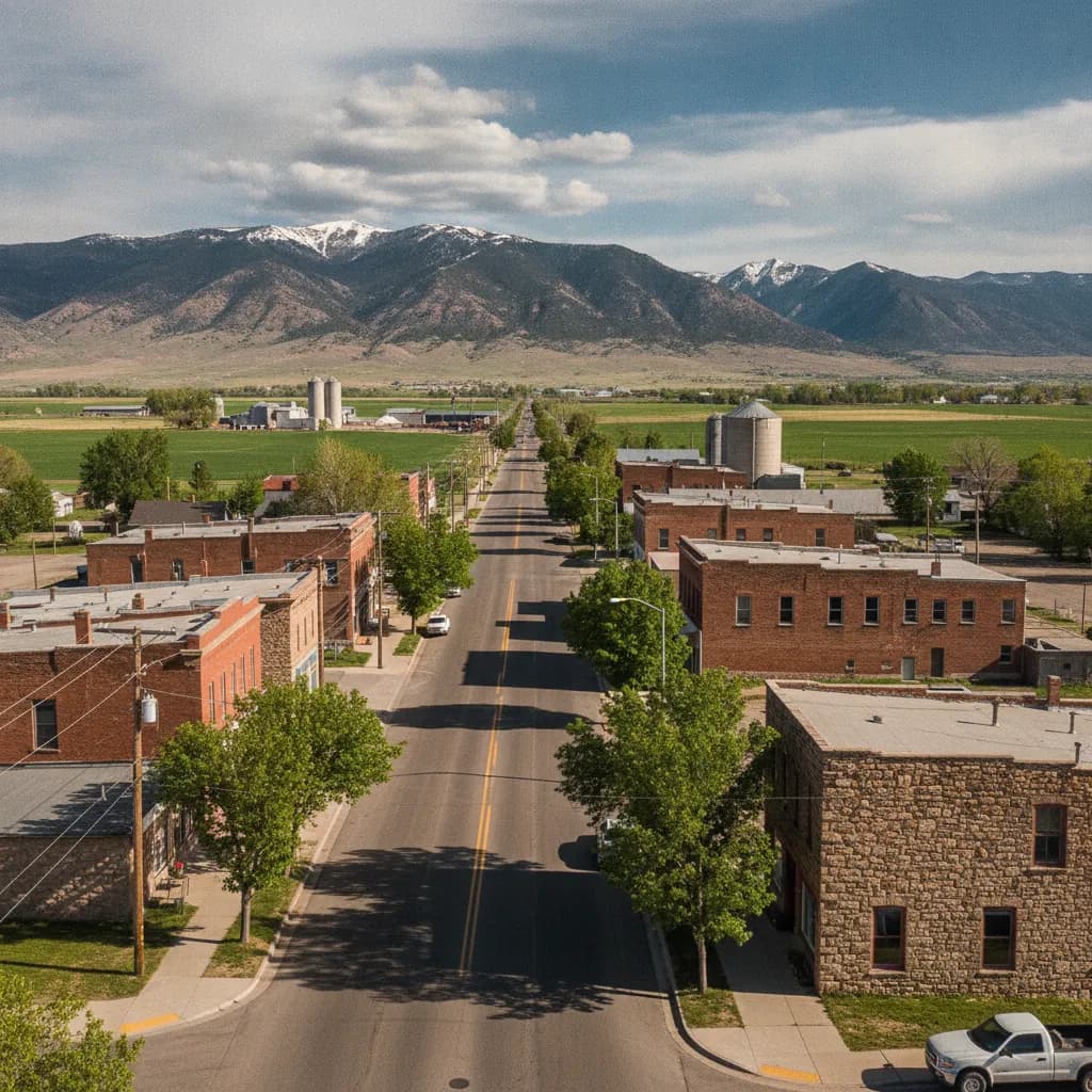 View of Hyrum, UT