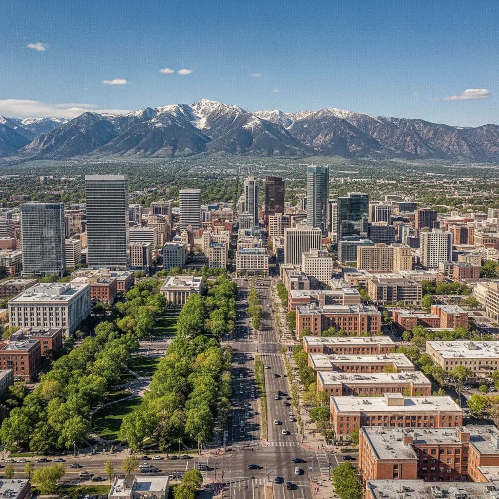 View of Salt Lake City, UT