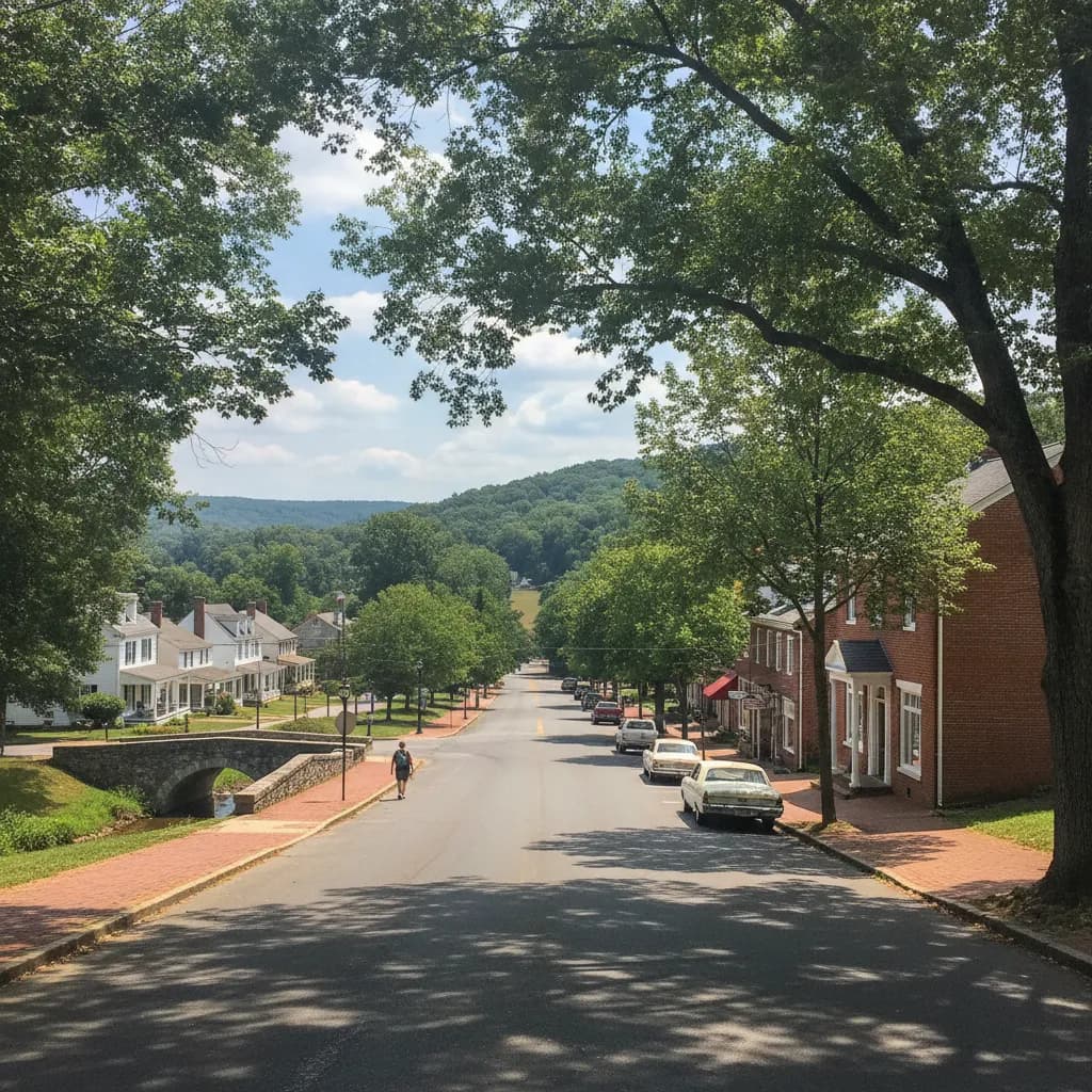 View of Bull Run, VA
