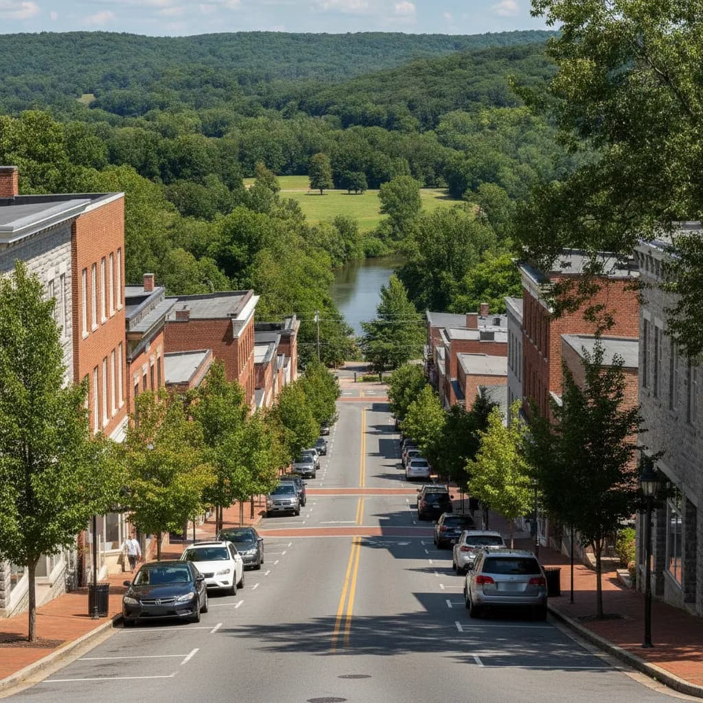 View of County Center, VA