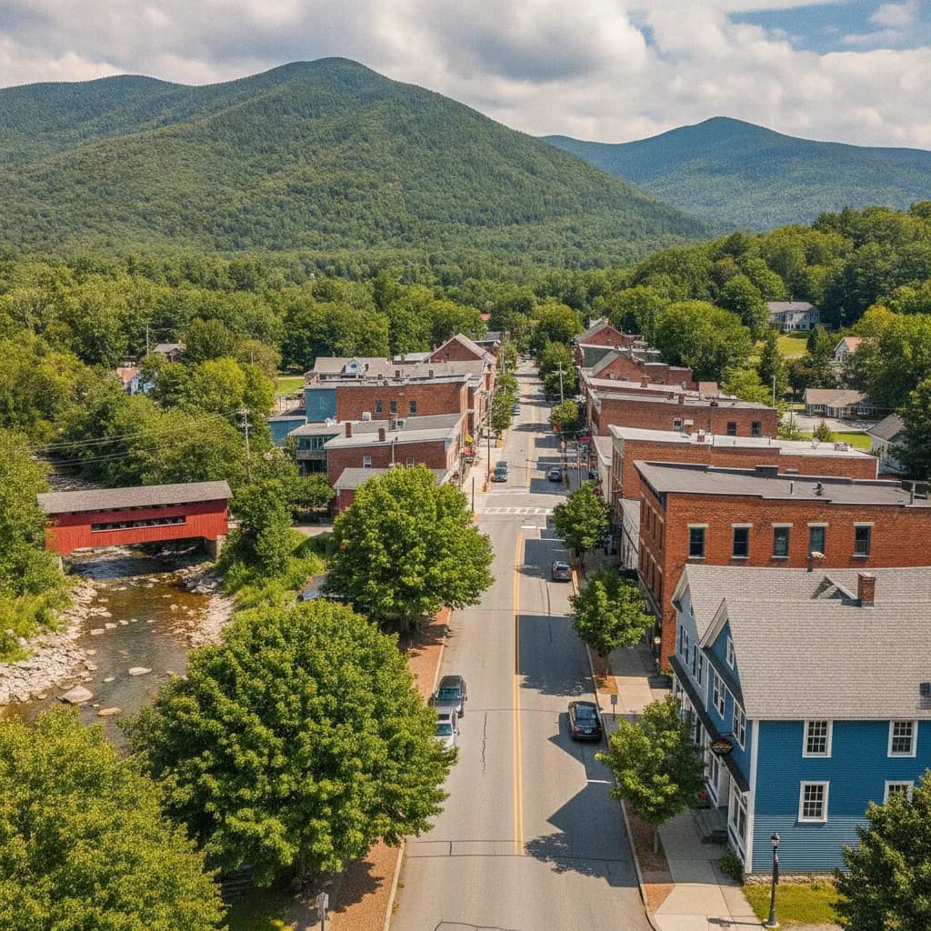 View of Waterbury, VT