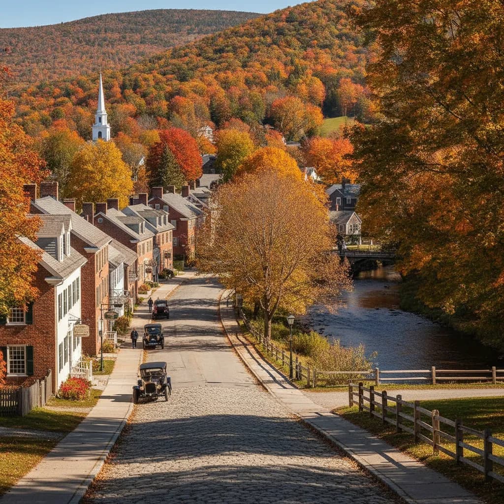 View of Woodstock, VT